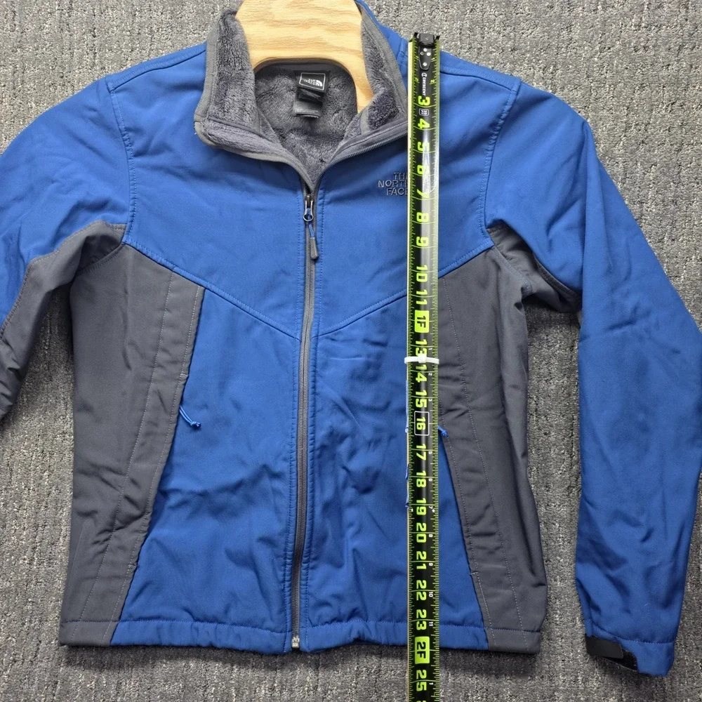 The North Face Apex Chromium Thermal Jacket Mens M Blue Softshell Sherpa‎ Coat